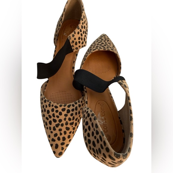 Corso Como Denice Leopard Print Leather Pointed Toe Kitten Heel Pump 8.5 EUC - Picture 7 of 9